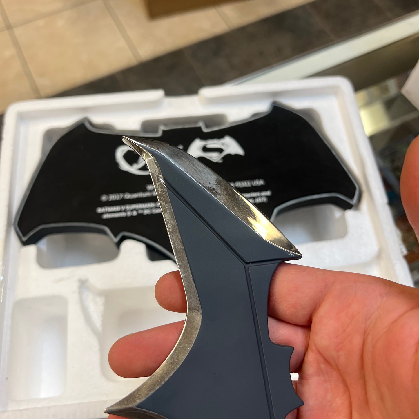 QMx - Batman Batarang 1:1 Scale Replica (Tarnish! OPEN!)
