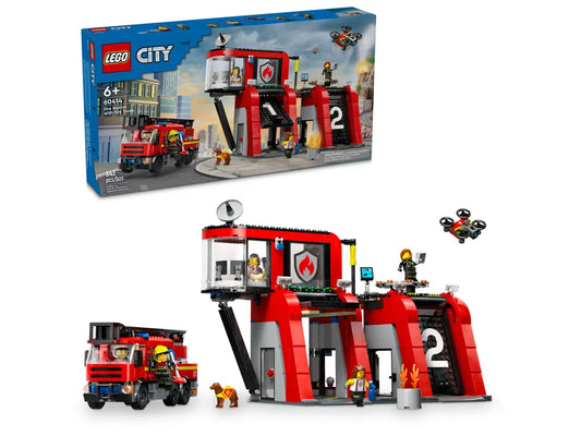 LEGO - CITY - Fire Station with Fire Truck - 60414