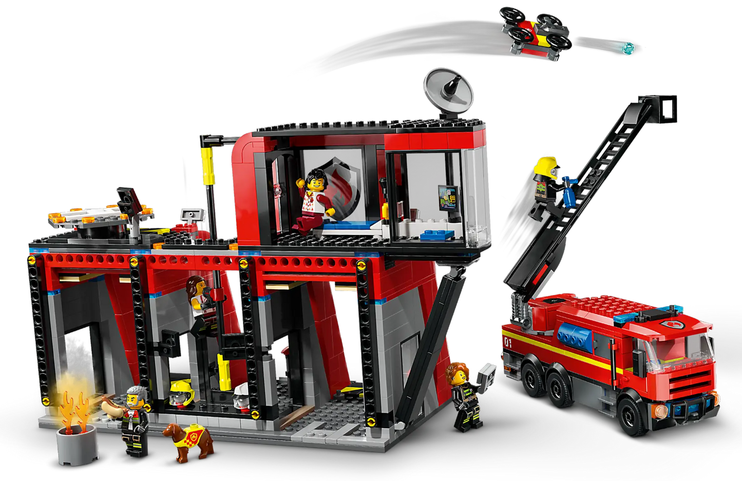 LEGO - CITY - Fire Station with Fire Truck - 60414
