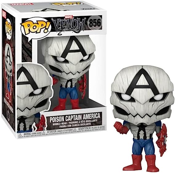Funko Pop! Marvel Venom 856 Poison Captain America Exclusive Venomized