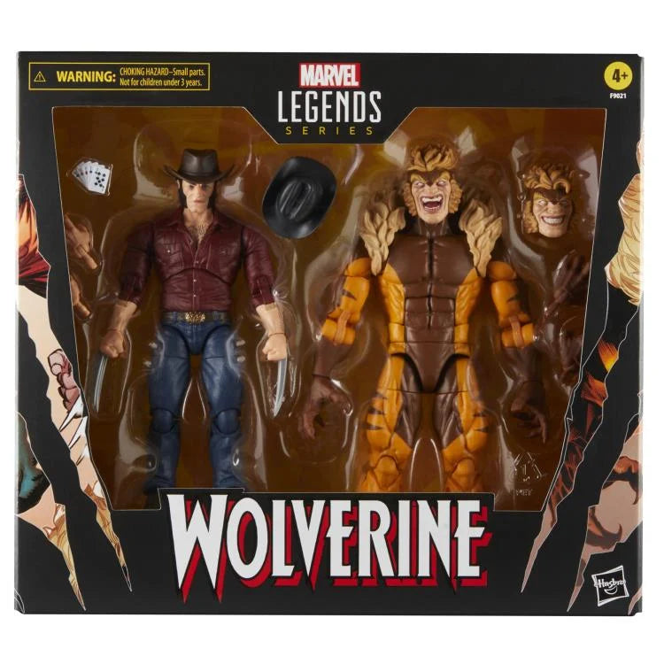 Marvel Legends - Wolverine 50th Anniversary Marvel Legends Logan and Sabretooth Two-Pack (CUT BOX)