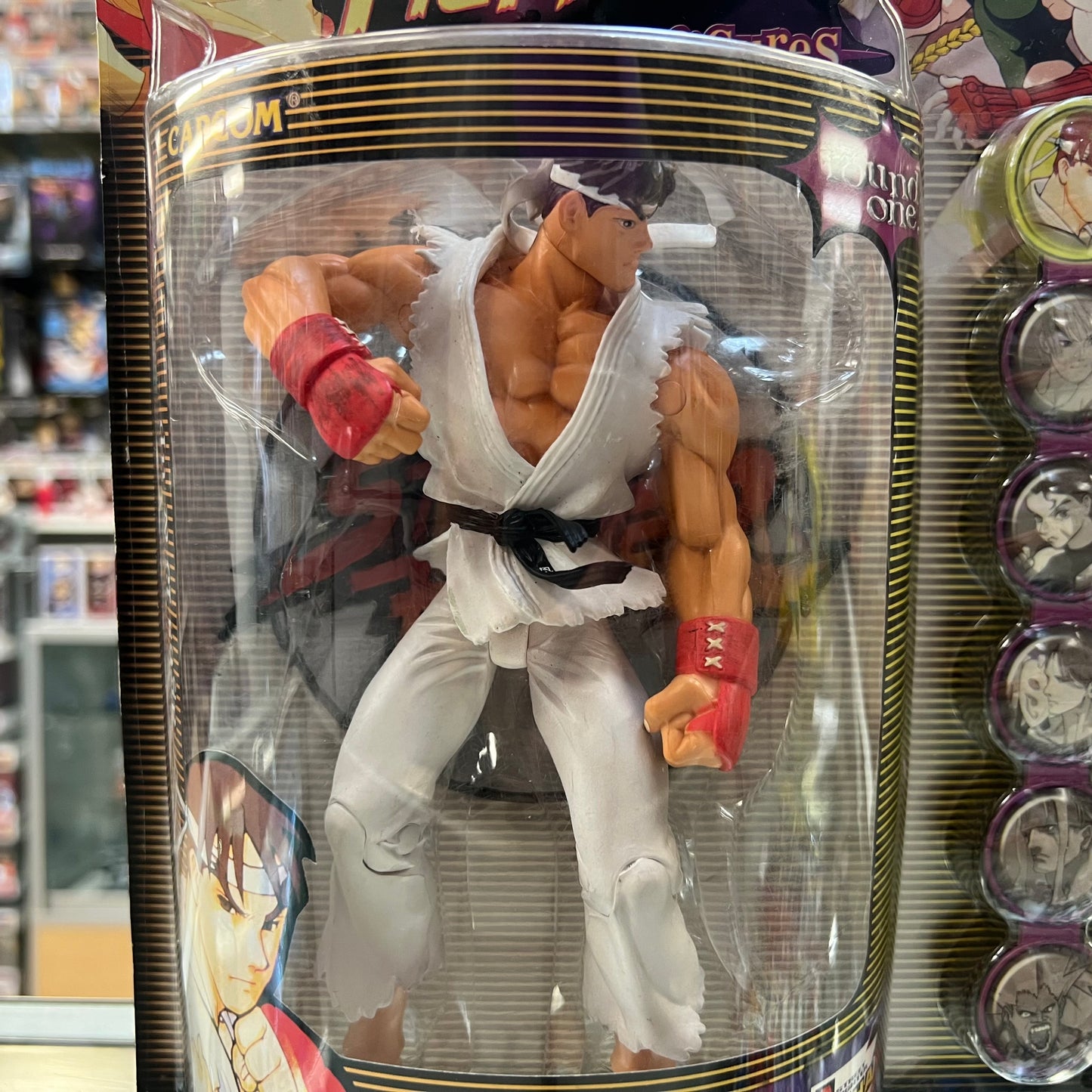 Street Fighter Round 1 - Ryu - Resaurus Action Figures - 1999 (Player 1)