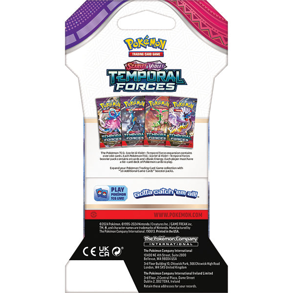 Pokémon TCG: Scarlet & Violet 05 Temporal Forces- Sleeved Booster Pack