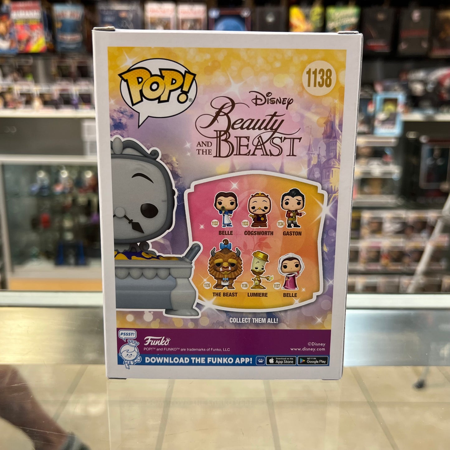 Funko Pop! Disney - Beauty and the Beast - Cogsworth - Chase - 1138