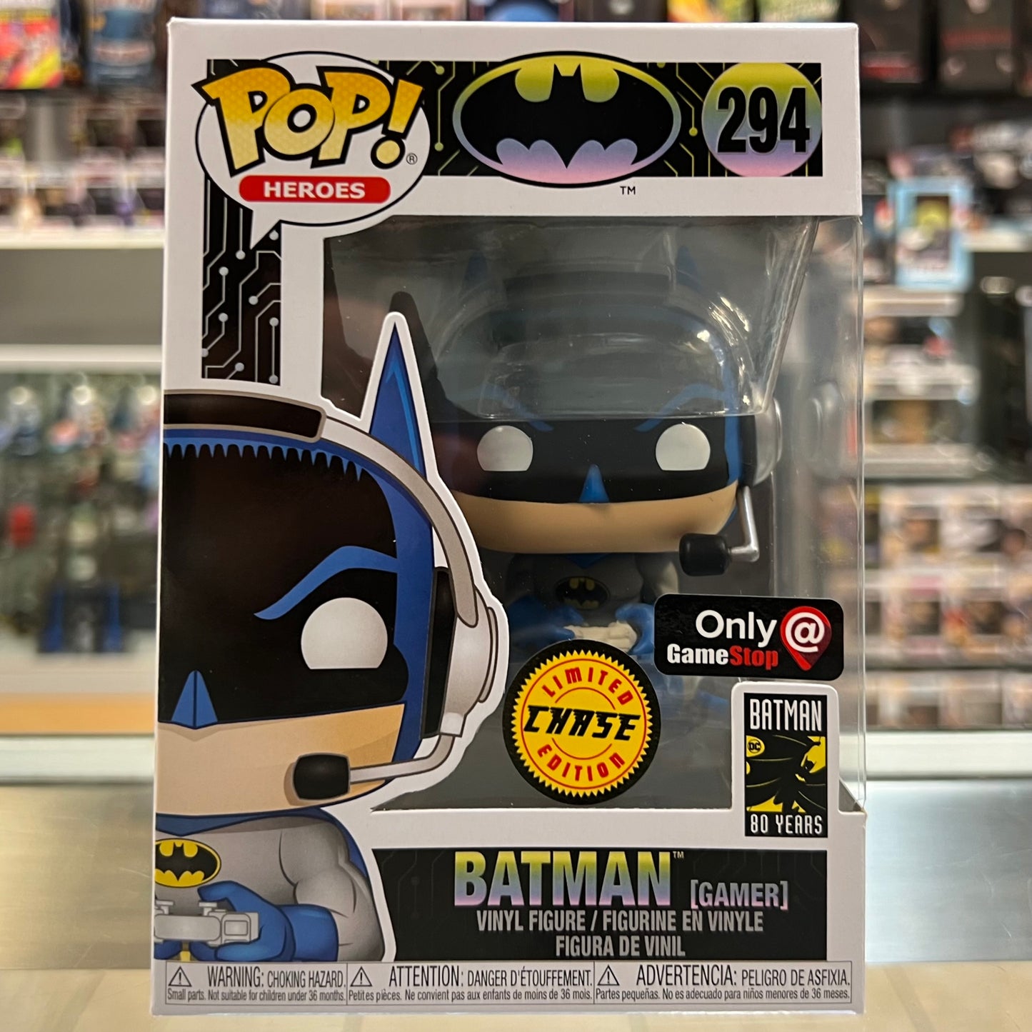 Funko Pop! Heroes - Batman (Gamer) - Chase - 294