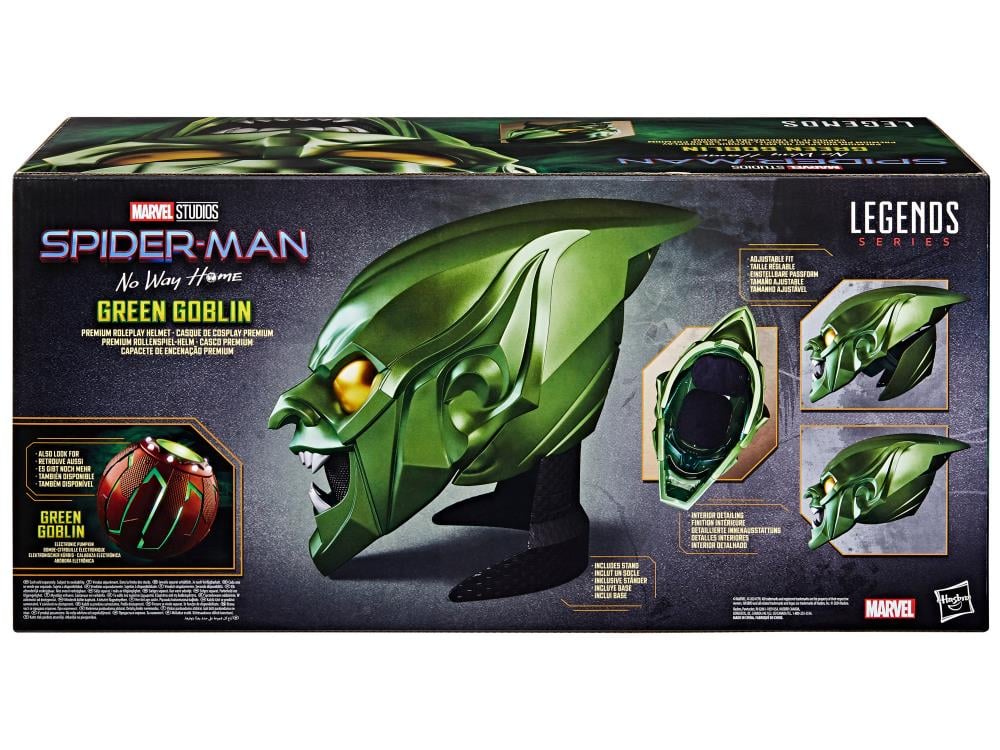 Spider-Man: No Way Home Marvel Legends Green Goblin 1:1 Scale Wearable Helmet
