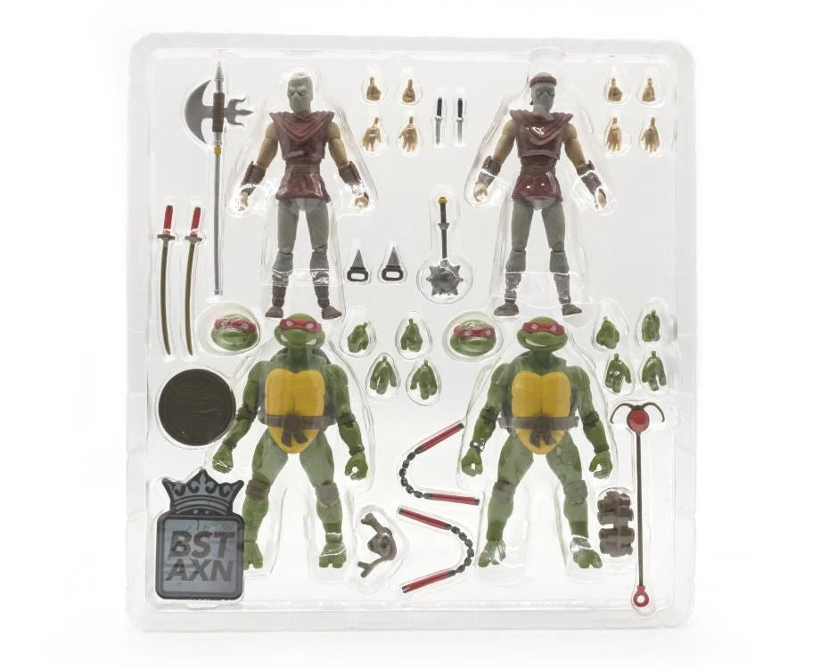 Teenage Mutant Ninja Turtles BST AXN PX Previews Exclusive Classic Comic Four-Pack (Set 1)