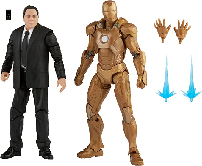 Marvel Legends Series 2-Pack Happy Hogan and Iron Man Mark XXI 21, Infinity Saga
