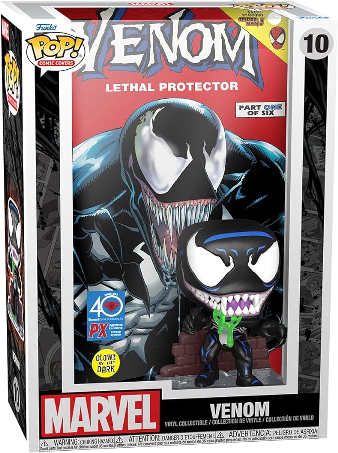 Funko Pop! Comic Covers - Lethal Protector - Venom - 10 - PX Exclusive Glow in the Dark