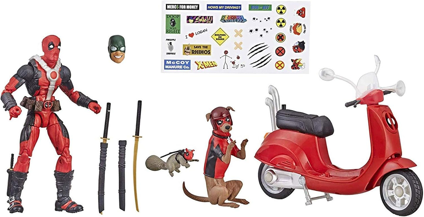 Marvel Legends Ultimate Deadpool Corps 6-Inch Action Figures with Scooter