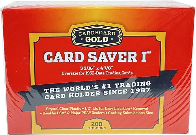 50 Card Saver 1 Cardboard Gold PSA Graded Card Saver 1 - 50 Ct Holders New