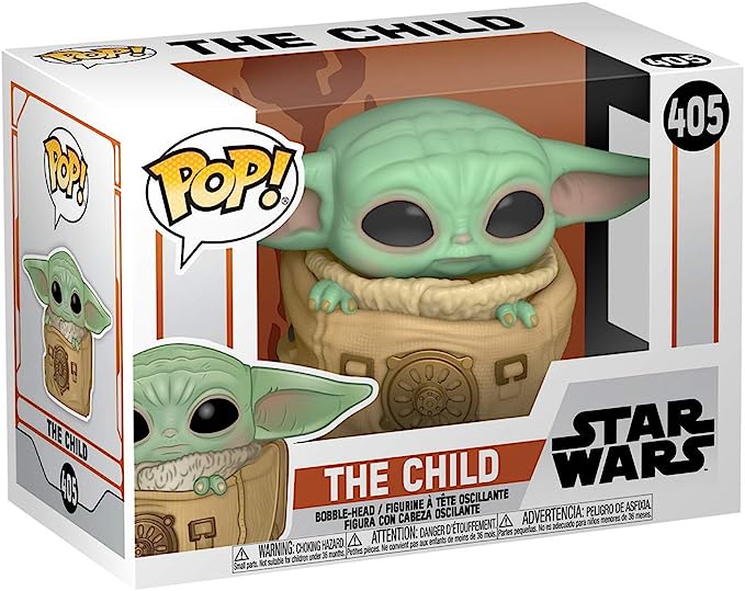 Funko Pop! Star Wars: The Mandalorian Toy, The Child Grogu in a Bag - 405