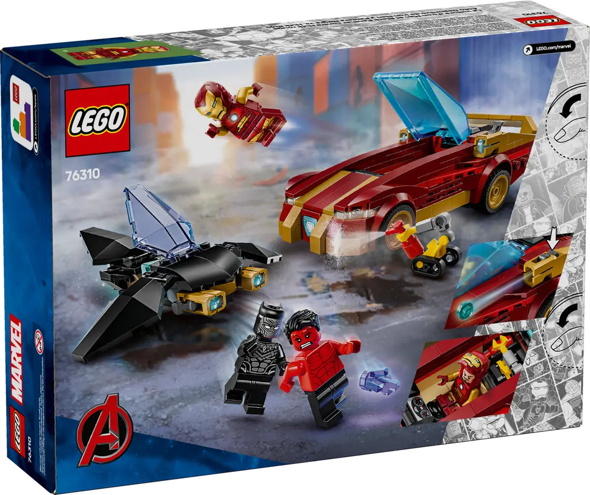 LEGO Marvel - Iron Man Car & Black Panther vs. Red Hulk - 76310