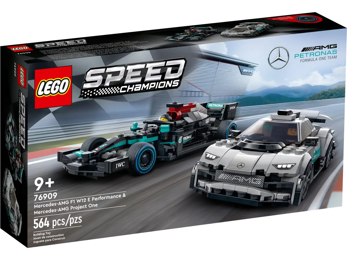 LEGO - Technic - Speed Champions - Mercedes-AMG F1 W12 E Performance & Mercedes-AMG Project One - 76909
