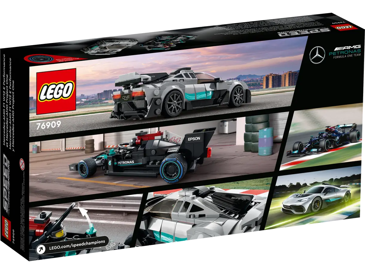 LEGO - Technic - Speed Champions - Mercedes-AMG F1 W12 E Performance & Mercedes-AMG Project One - 76909