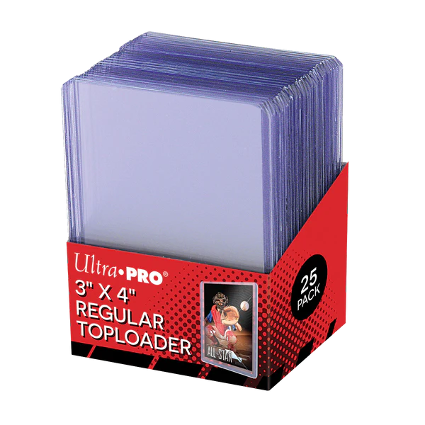 Ultra Pro - 3" x 4" Clear Regular Toploaders (25ct) for Standard Size Cards