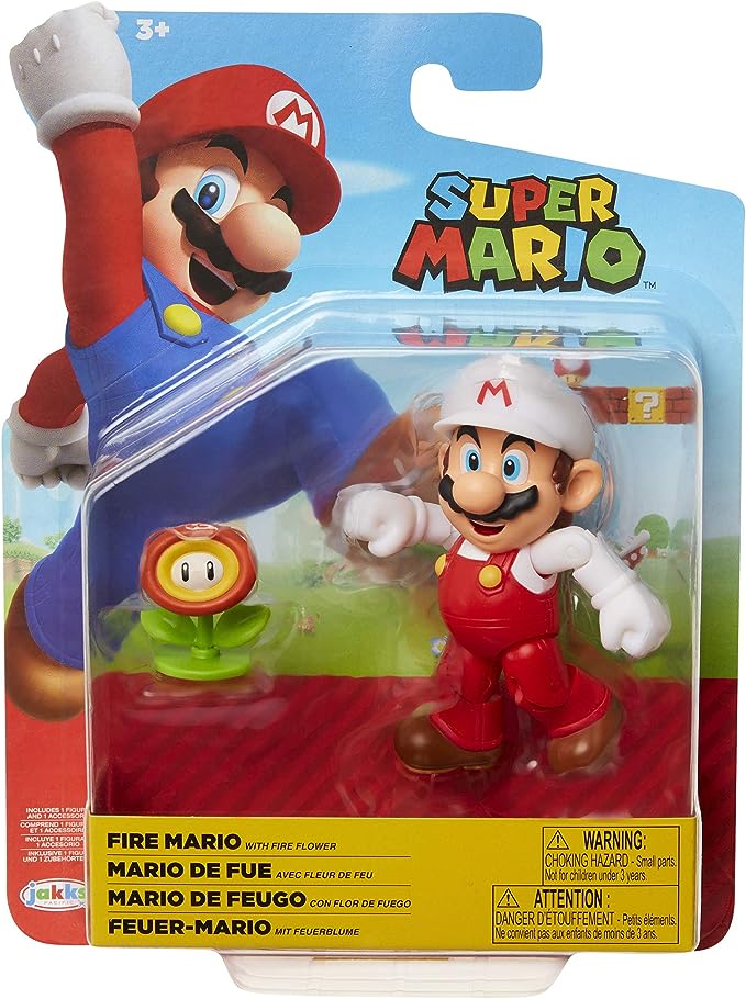 Jakks Pacific - Super Mario - Fire Mario with Fire Flower