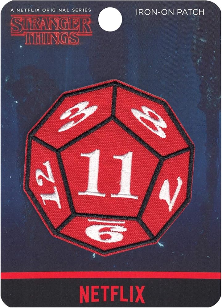 Stranger Things - Iron on Patch - Game Dice (Netflix)