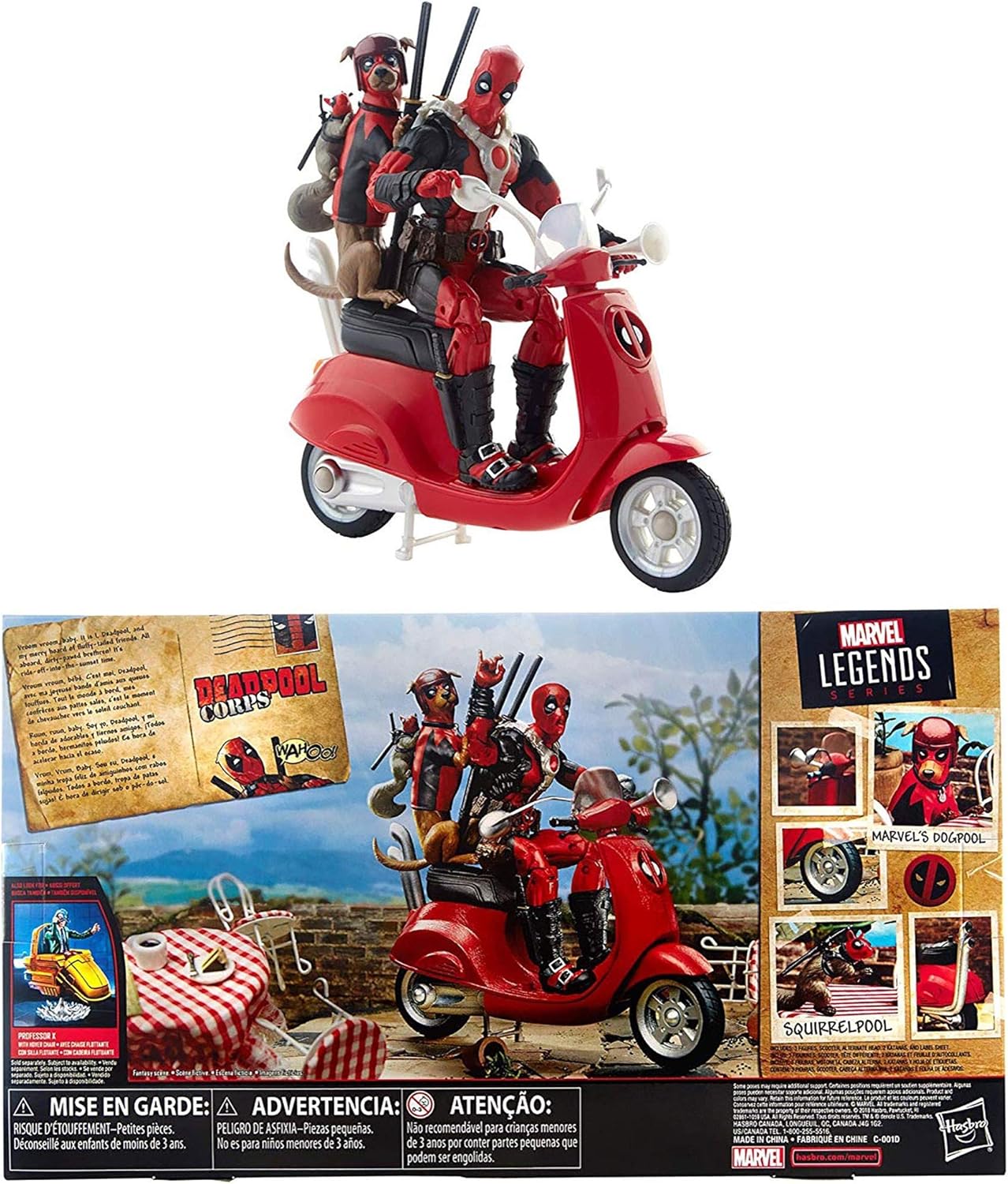 Marvel Legends Ultimate Deadpool Corps 6-Inch Action Figures with Scooter