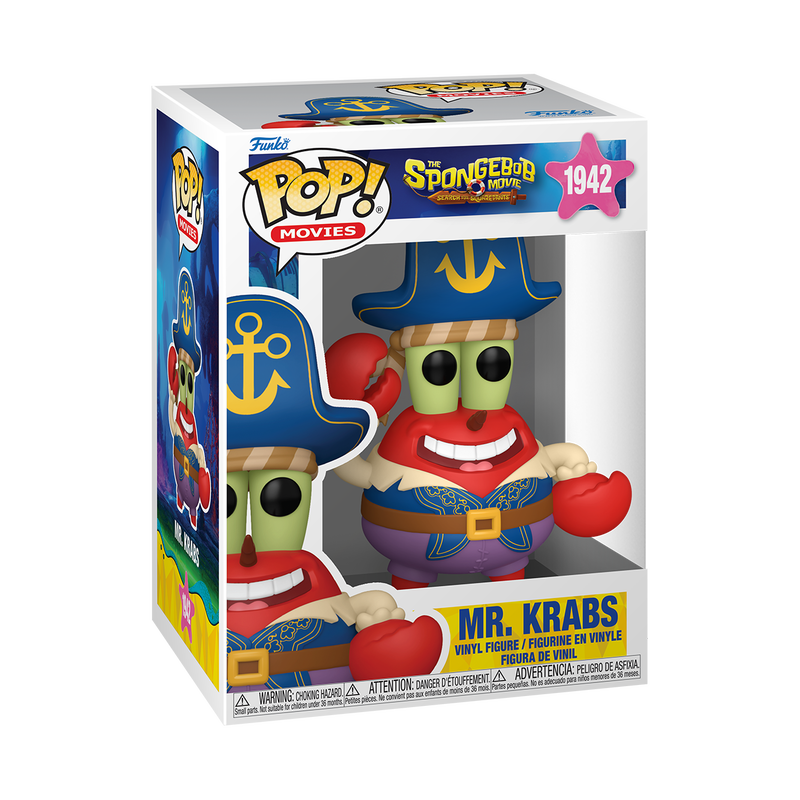 Funko Pop! Movies The Spongebob Movie Search for Squarepants - Mr. Krabs - 1942 (Pirate)
