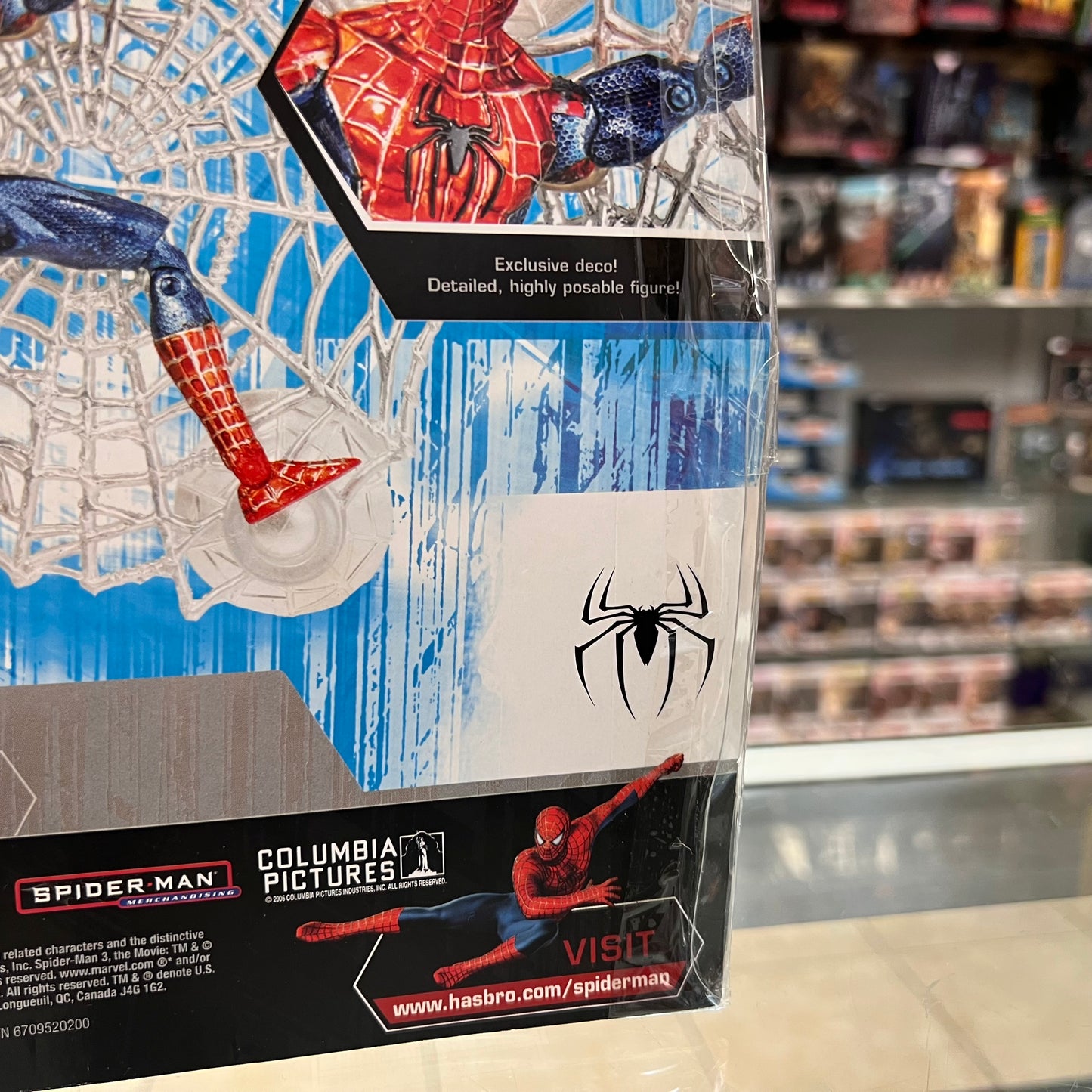 Spider-Man 3 - Limited Edition Spider-Man with Wall Hanging Web! - Only At Walmart - 2007 (Hasbro)