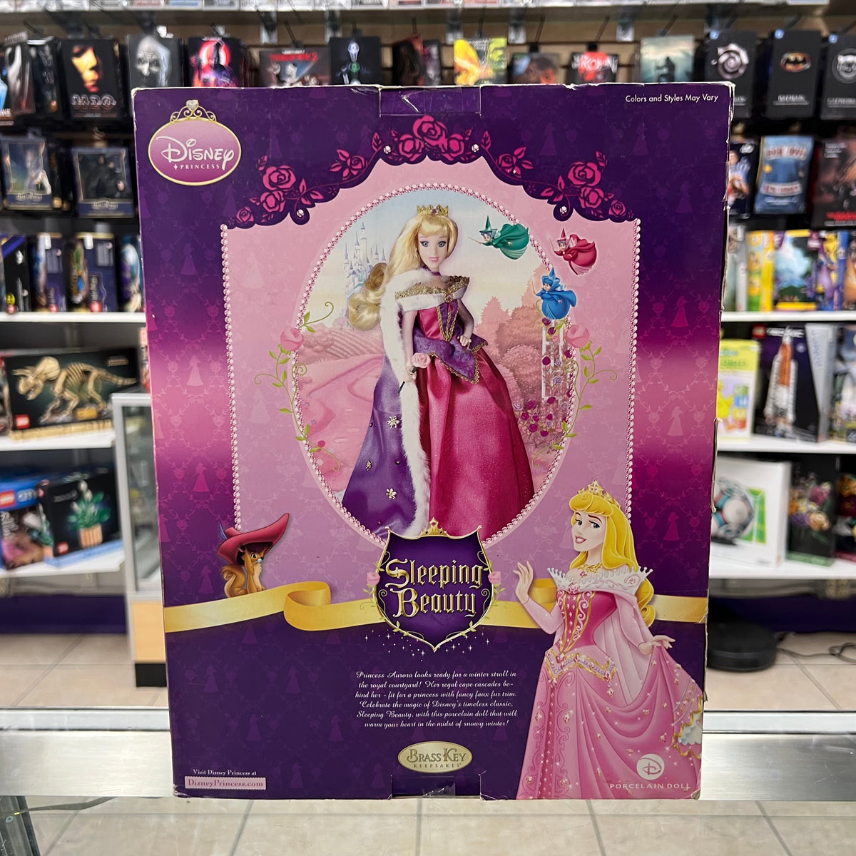 Disney Princess - Sleeping Beauty - Aurora (Special Edition) - Brass Key Keepsakes Porcelain Doll *BAD BOX* *SEE PHOTOS*