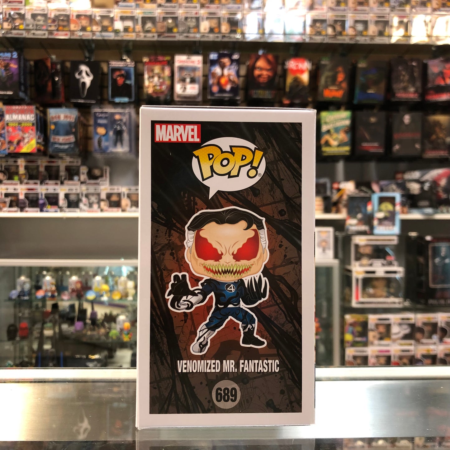 Funko Pop! Marvel Venomized Mr. Fantastic Exclusive Figure - 689 - Metallic