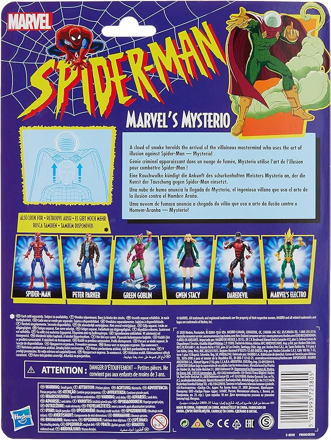 Marvel Legends Retro Spider-Man - Marvel's Mysterio - 6in Action Figure