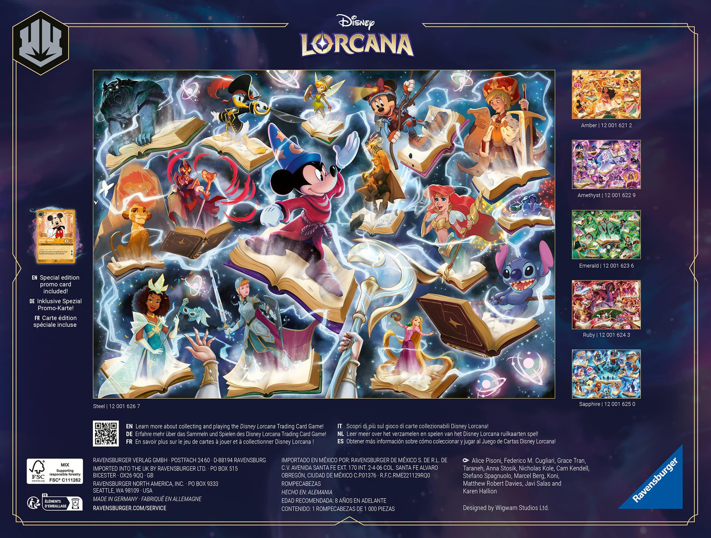 Disney Lorcana Glimmers of the Realm: Steel 1,000-Piece Puzzle