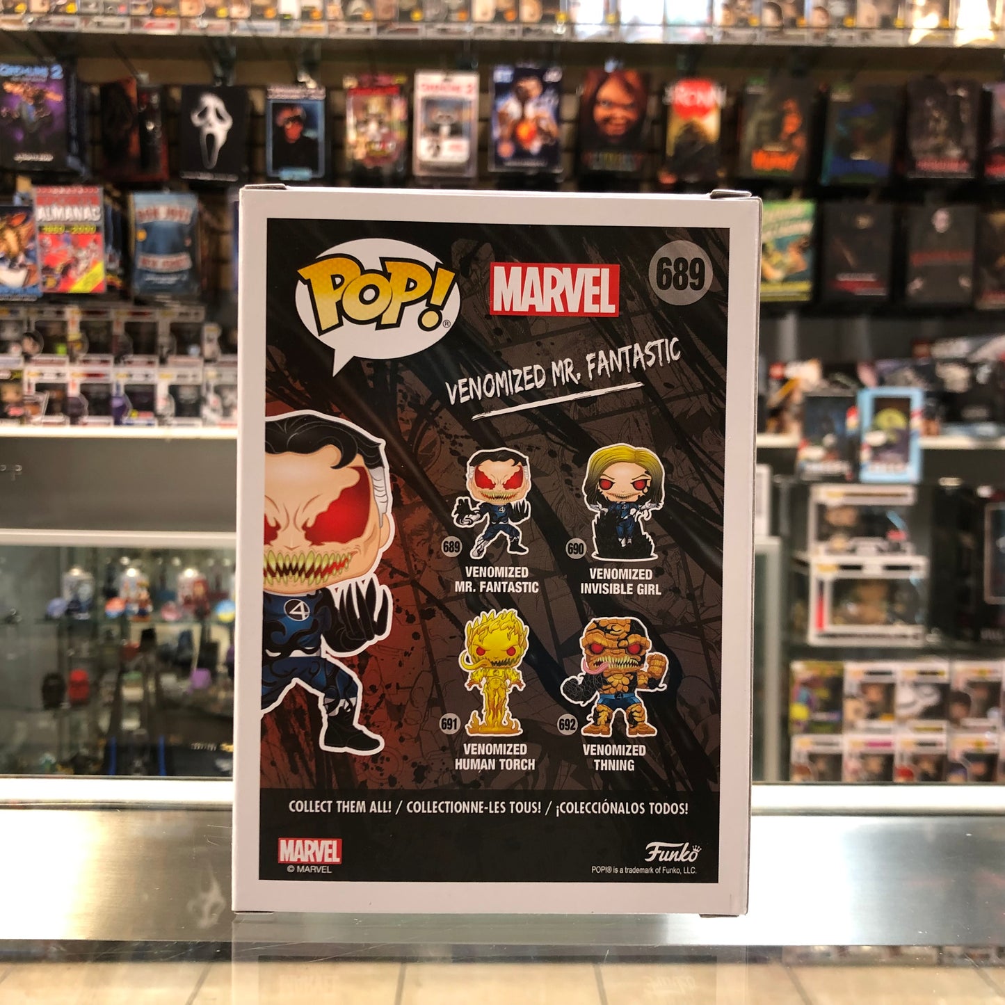 Funko Pop! Marvel Venomized Mr. Fantastic Exclusive Figure - 689 - Metallic