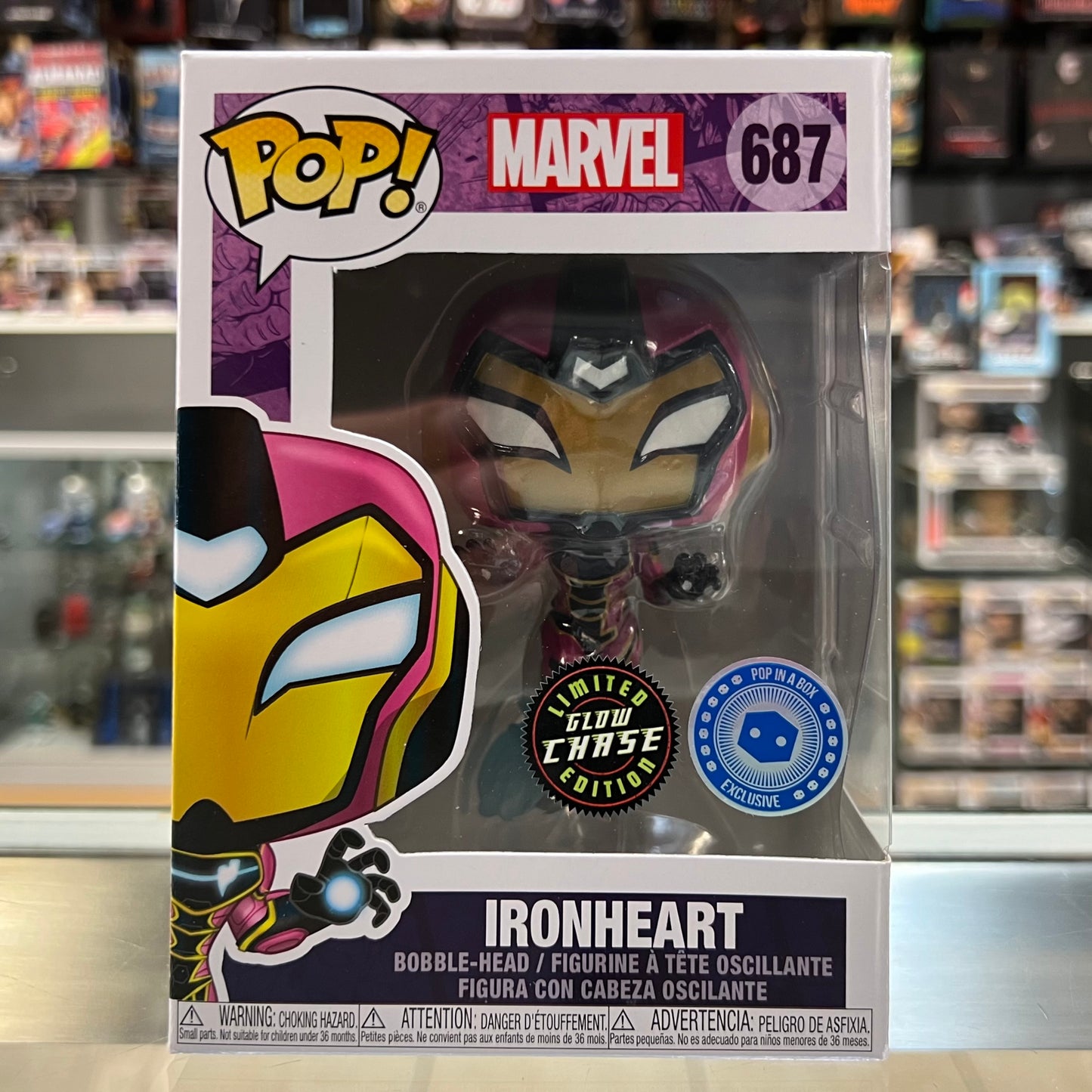 Funko Pop! Marvel - Ironheart - Glow Chase Exclusive - 687
