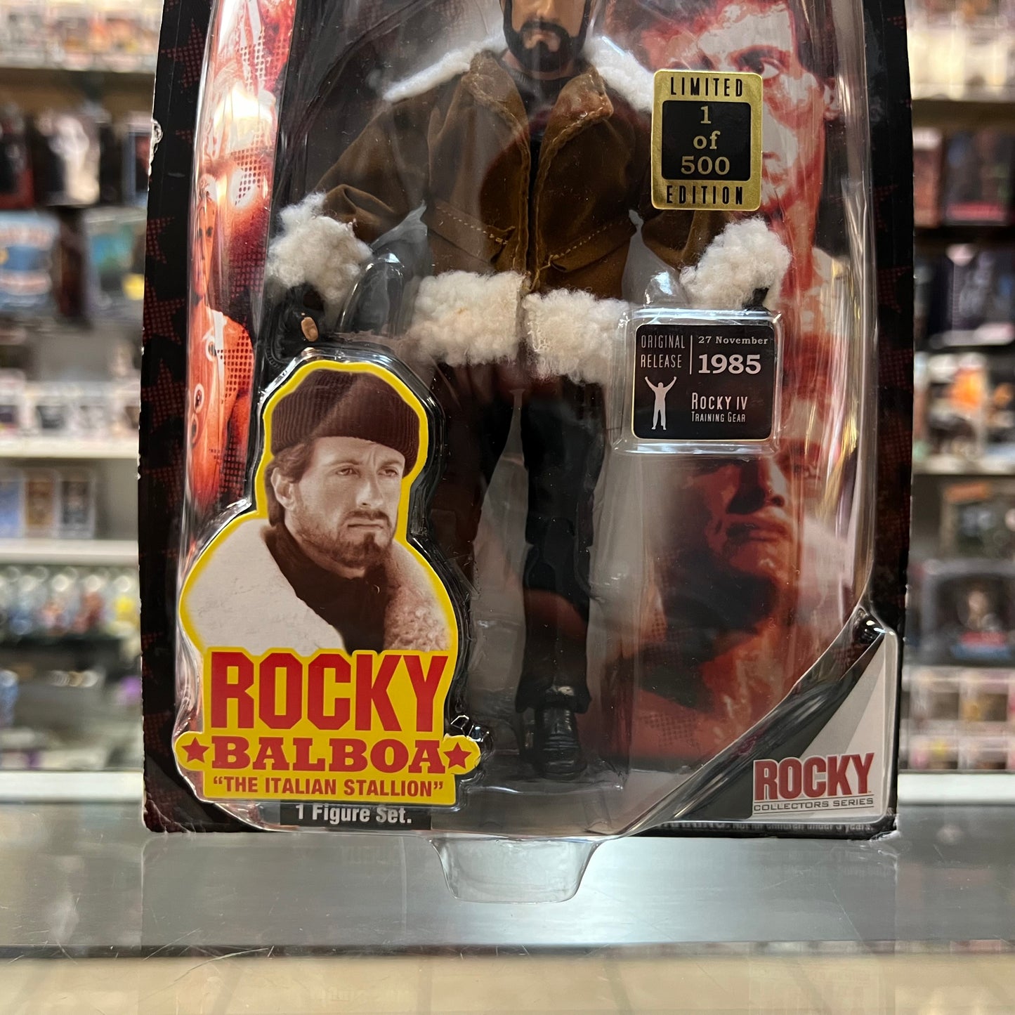 Rocky IV Movie Rocky Balboa Training Gear - 1 of 500 Flocked Beard Jakks Pacific Toys (2007)