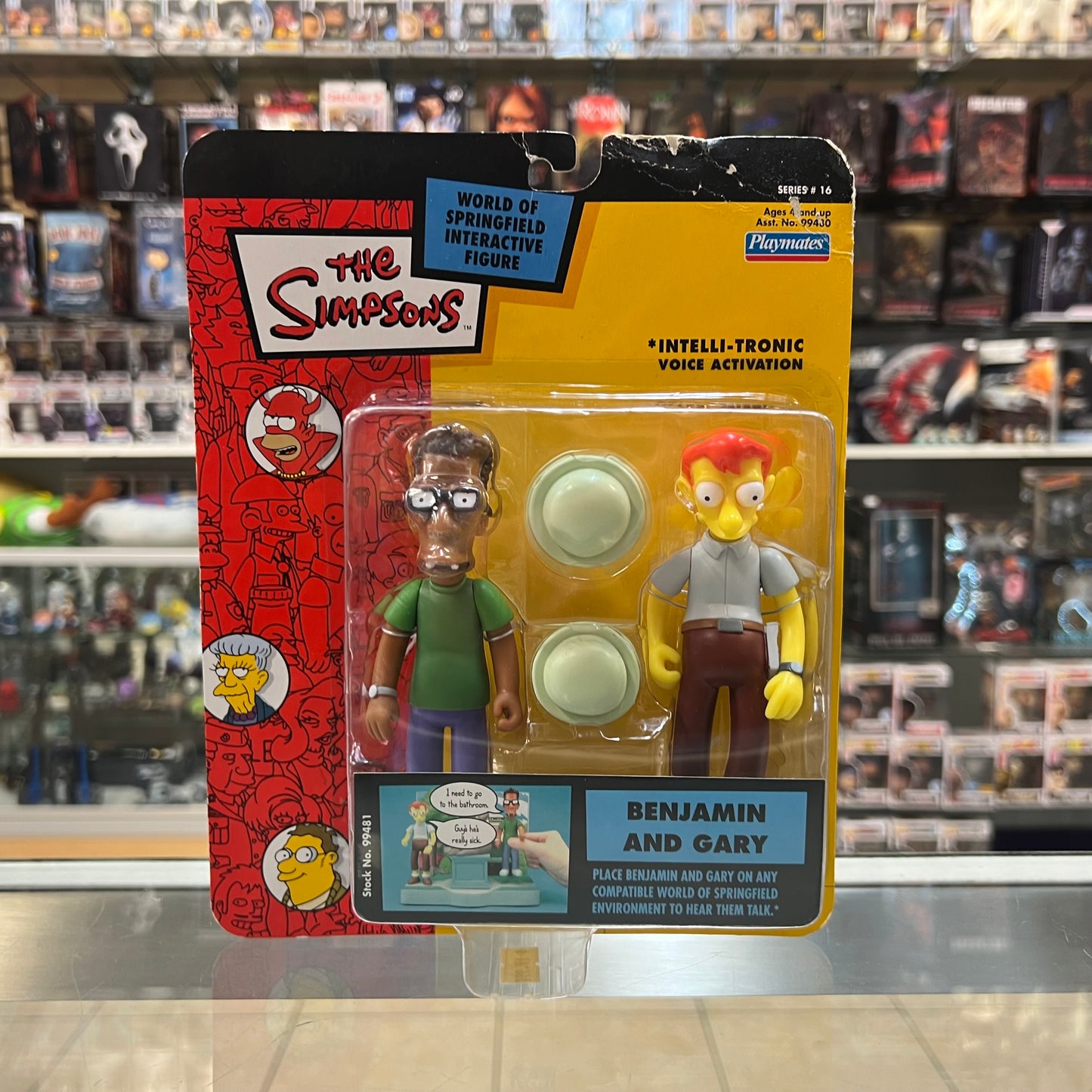 Playmates - The Simpsons World of Springfield - Benjamin and Gary - Interactive Figures - 2004 - Series #16