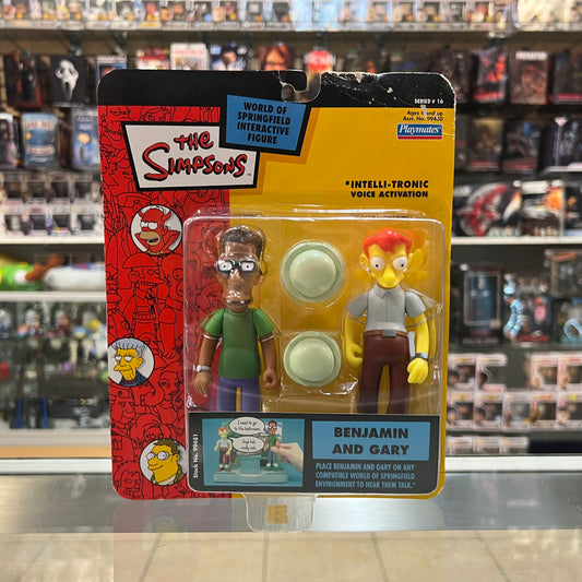 Playmates - The Simpsons World of Springfield - Benjamin and Gary - Interactive Figures - 2004 - Series #16