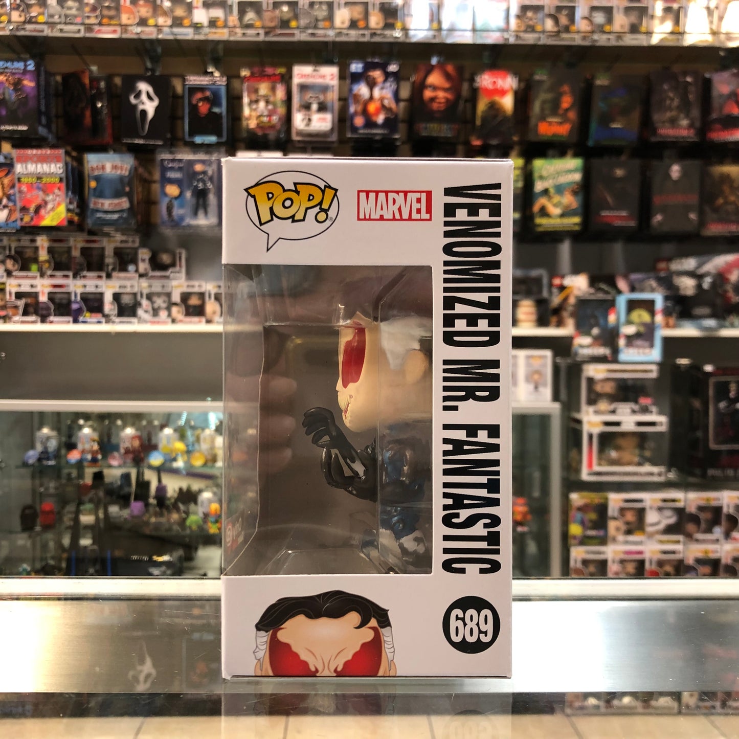 Funko Pop! Marvel Venomized Mr. Fantastic Exclusive Figure - 689 - Metallic