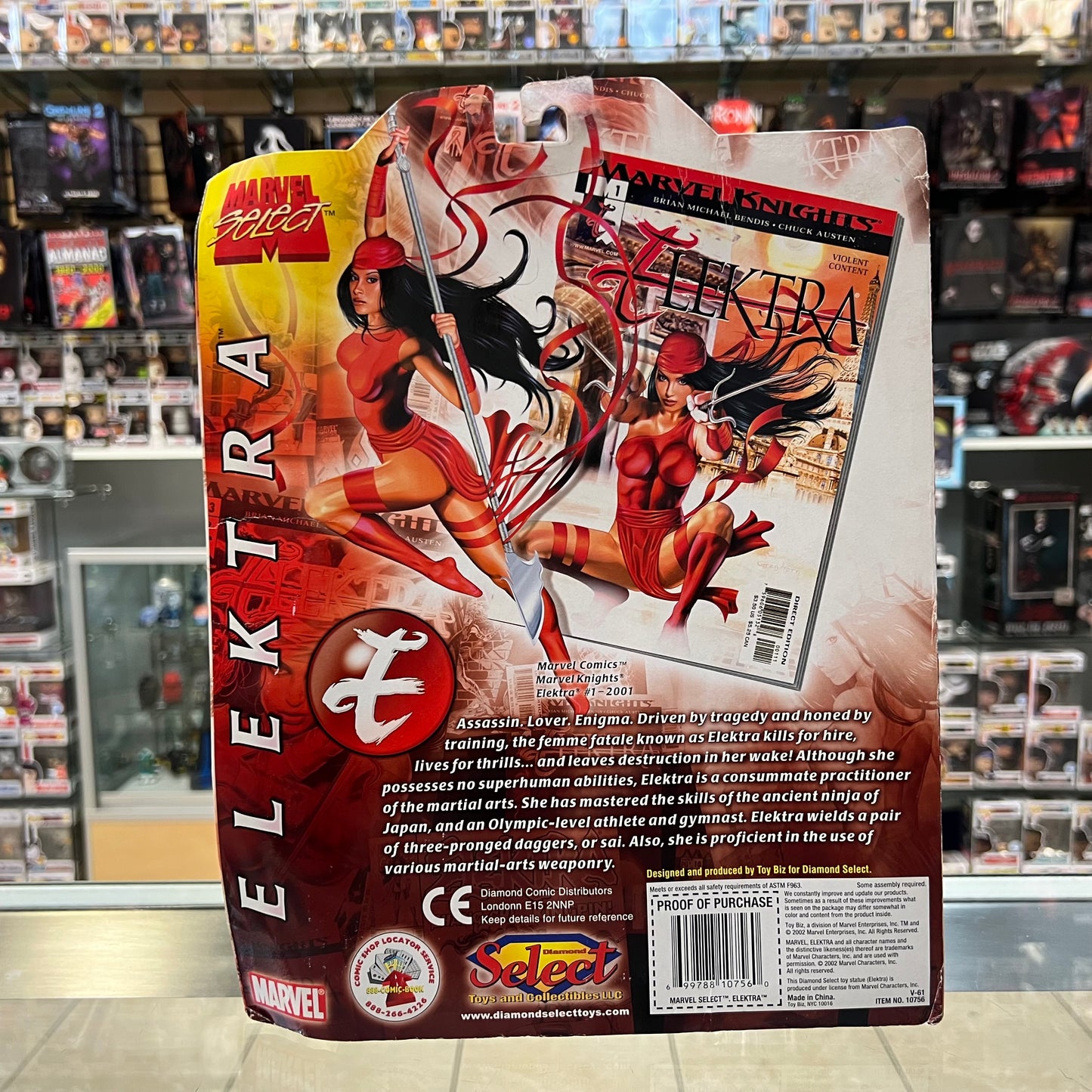 Marvel Select - Elektra - Special Collector Edition Action Figure with Base - 2002