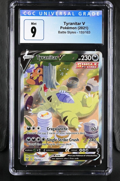 Pokemon 2024 Tyranitar V #155 PSA 9 Alt Art