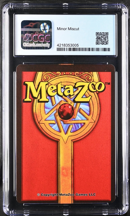 Metazoo - Mothman (2021) Full Holo - CGC 9 Mint - Error Miscut