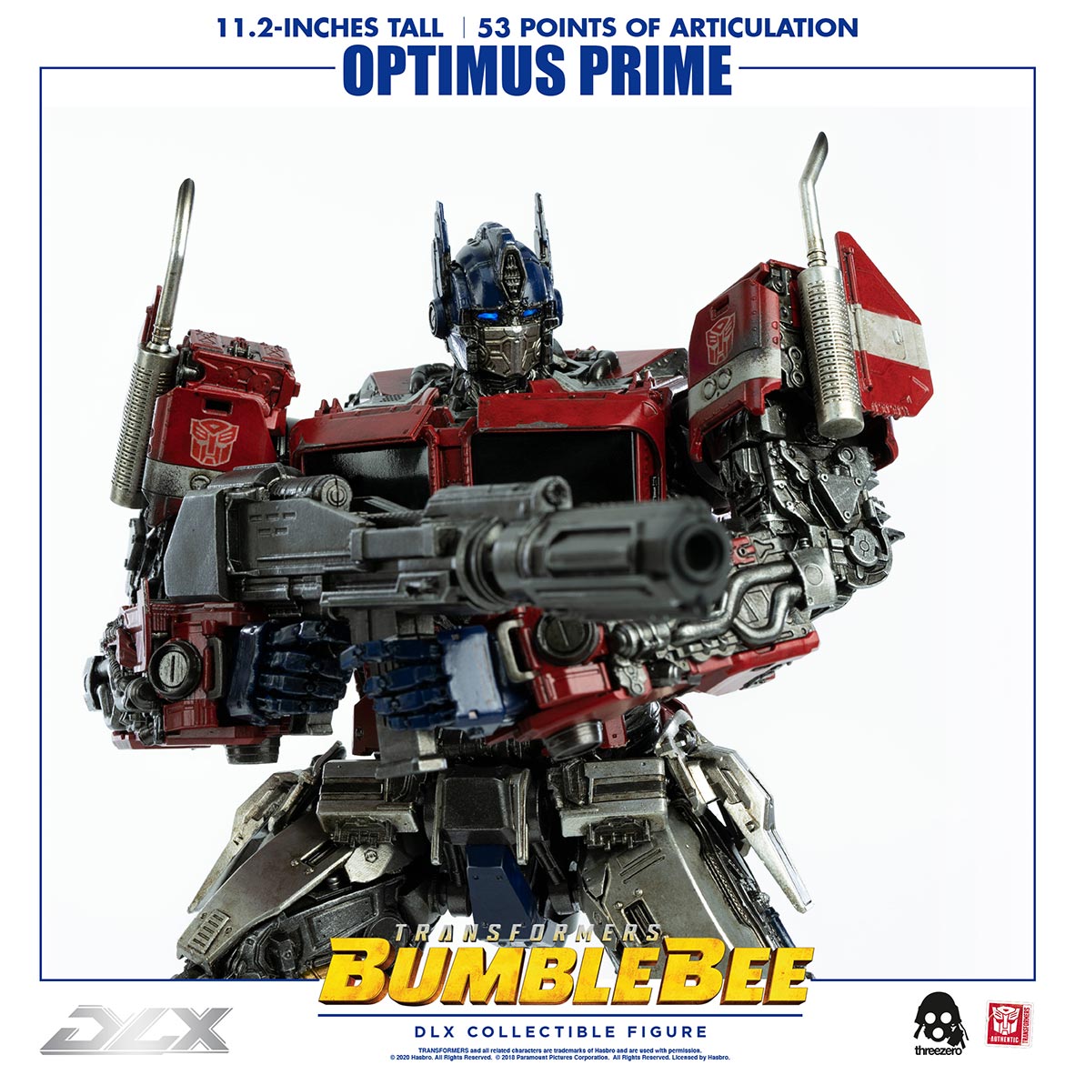Threezero - Optimus Prime - Transformers Bumblebee -  DLX Scale Collectible Figure (OPEN BOX)