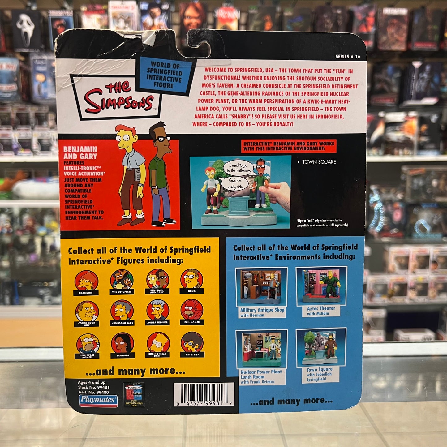 Playmates - The Simpsons World of Springfield - Benjamin and Gary - Interactive Figures - 2004 - Series #16