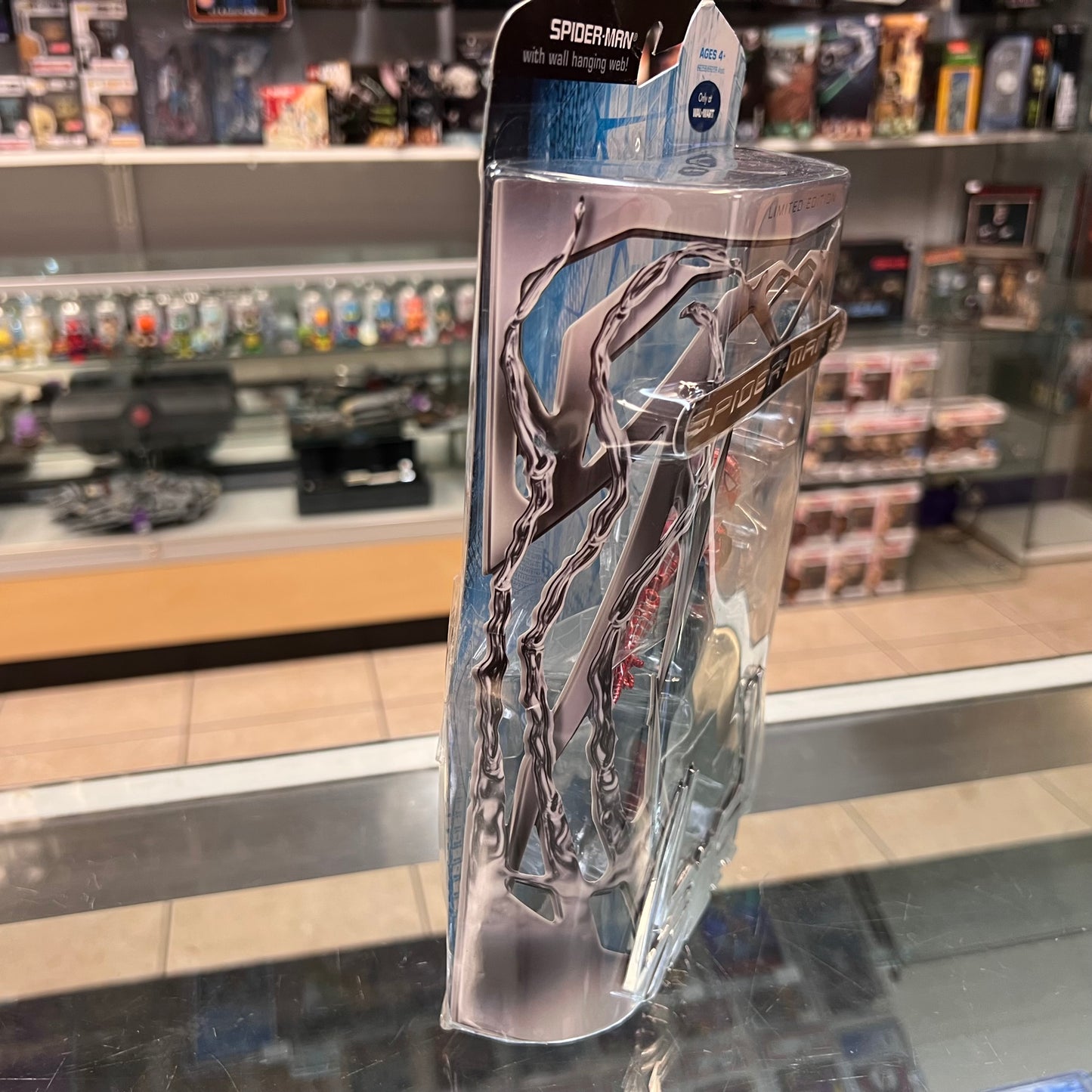Spider-Man 3 - Limited Edition Spider-Man with Wall Hanging Web! - Only At Walmart - 2007 (Hasbro)