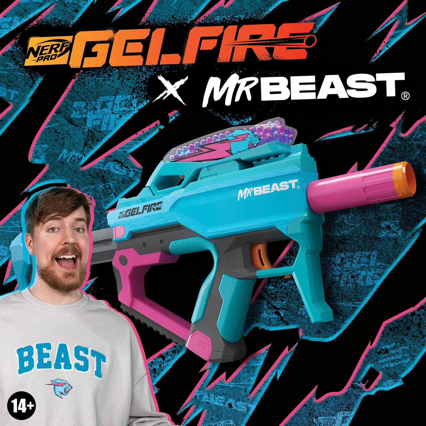 Nerf Pro Gel Fire x Mr. Beast