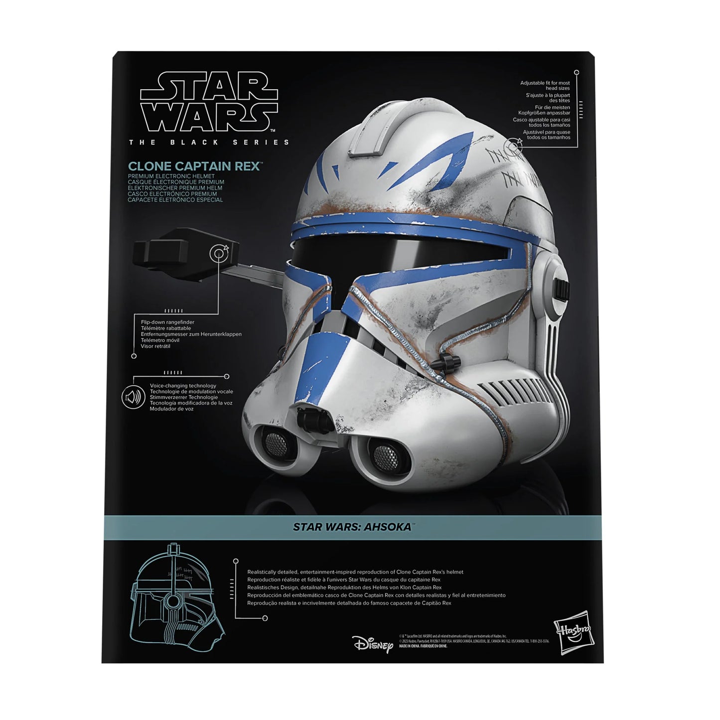 Star Wars The Black Series Clone Captain Rex Premium Roleplay Helmet