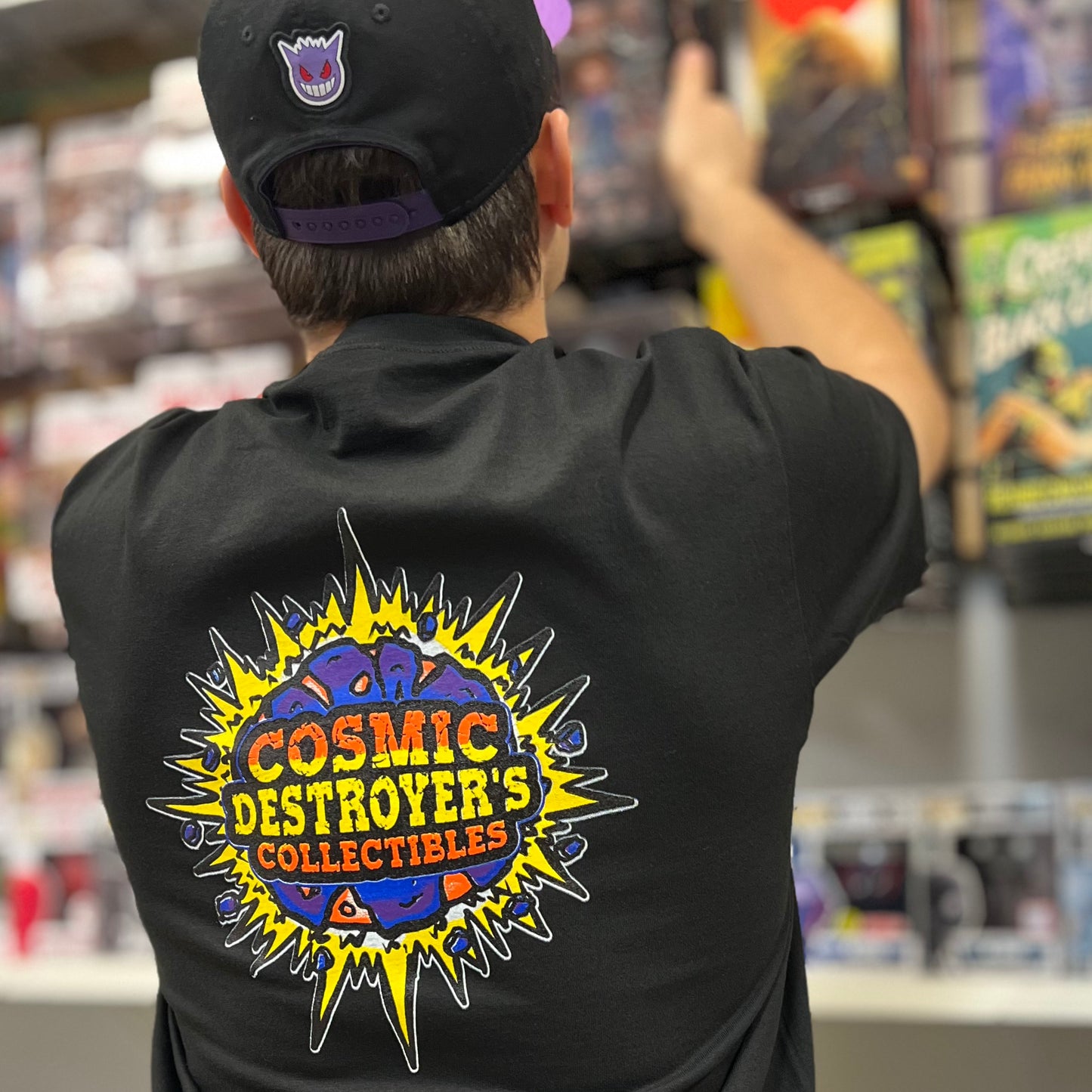 Cosmic Destroyer’s Full Color & Glow T-Shirt - Black