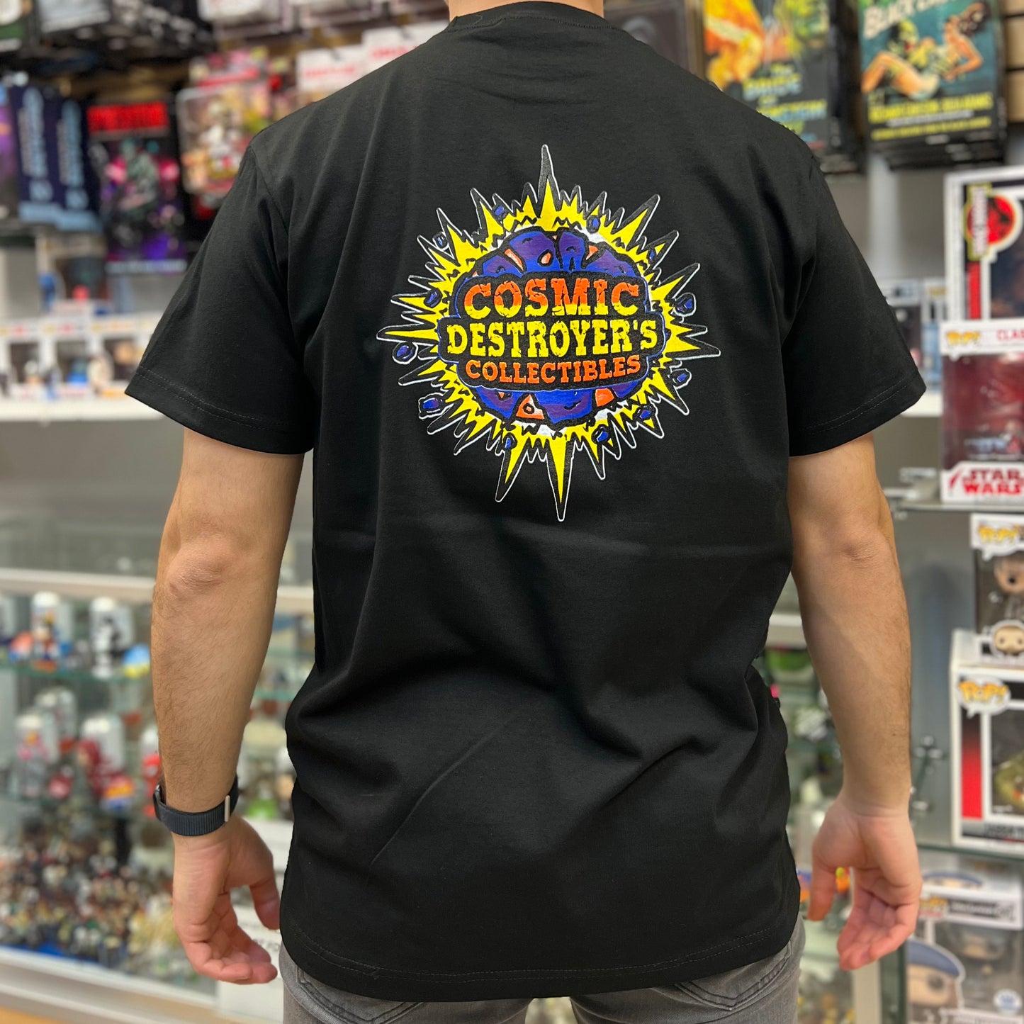 Cosmic Destroyer’s Full Color & Glow T-Shirt - Black