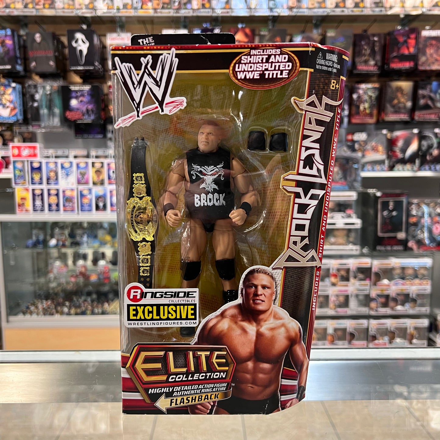 WWE Elite Collection - Brock Lesnar - Flashback - Ringside Collectibles Exclusive - 2013