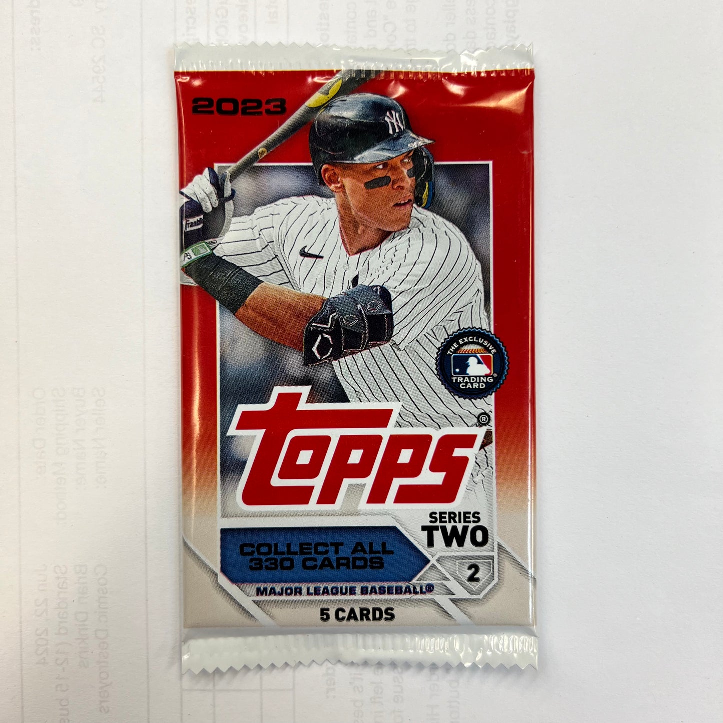 TOPPS 2023 BASEBALL BOOSTER PACK - SERIES TWO (5 CARDS PER PACK)