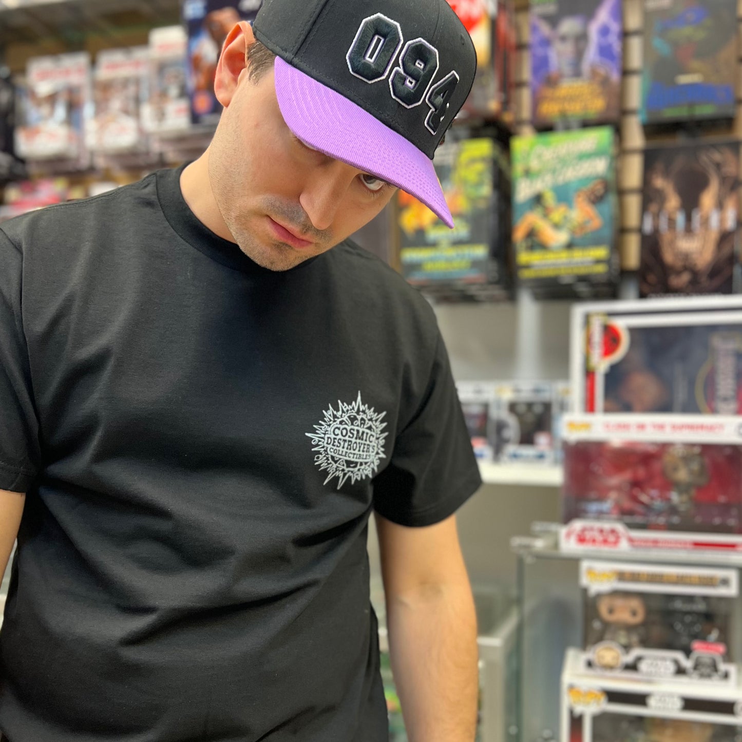 Cosmic Destroyer’s Full Color & Glow T-Shirt - Black