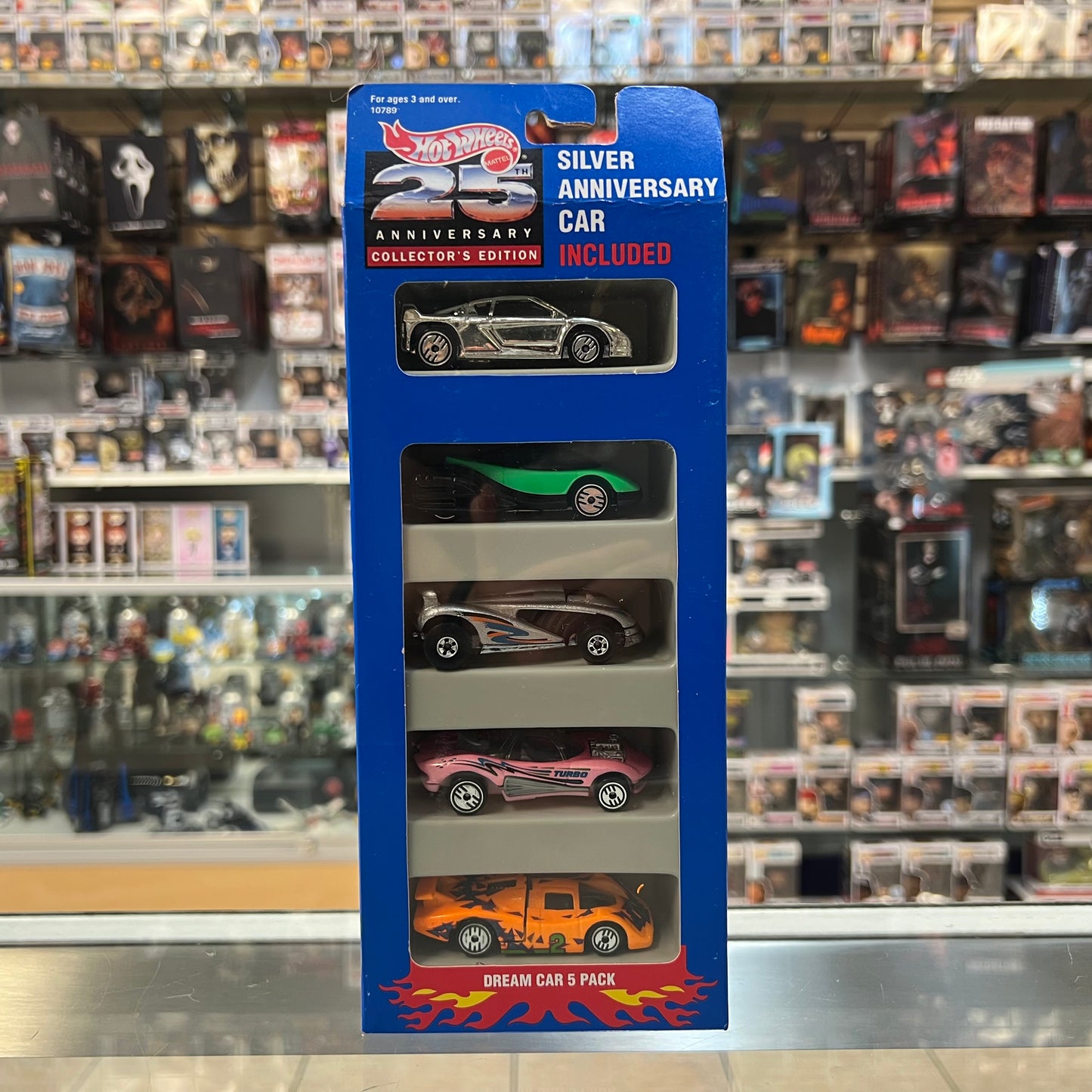 Hot Wheels 25th Anniversary Collectors Edition - 5 pack - Silver Anniversary Car Included (Dream Car 5 Pack)