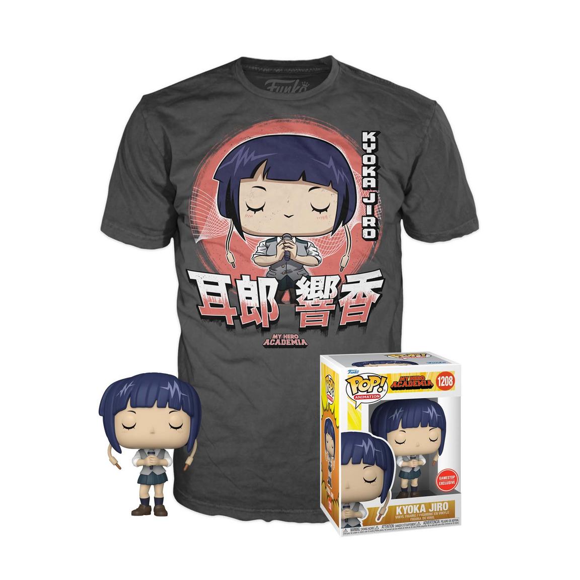 Funko POP! Animation: My Hero Academia Kyoka Jiro with Microphone Vinyl Figure and T-Shirt GameStop Exclusive - Size XL